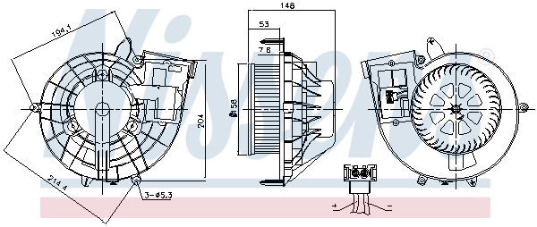 Nissens Kachelventilator 87210