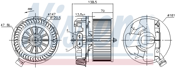 Nissens Kachelventilator 87214