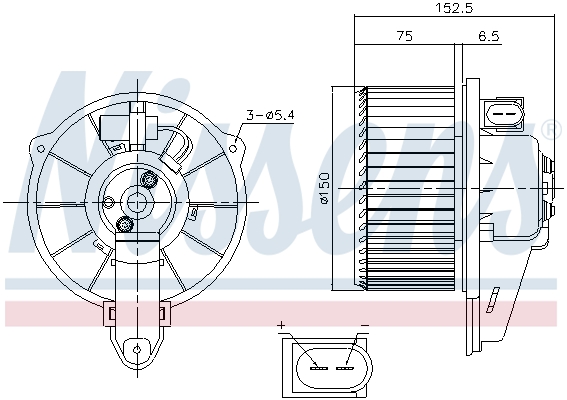 Nissens Kachelventilator 87221