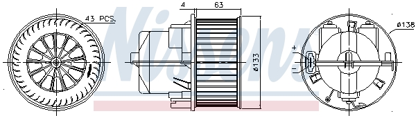 Nissens Kachelventilator 87223