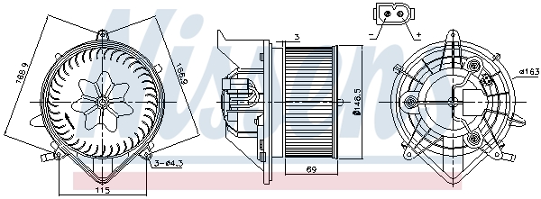 Nissens Kachelventilator 87233