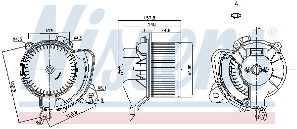 Nissens Kachelventilator 87243