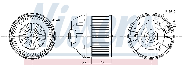 Nissens Kachelventilator 87245