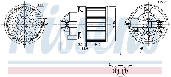 Nissens Kachelventilator 87250