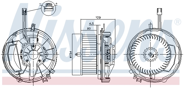 Nissens Kachelventilator 87256