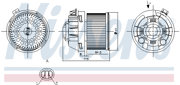 Nissens Kachelventilator 87257