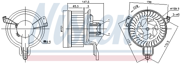 Nissens Kachelventilator 87259