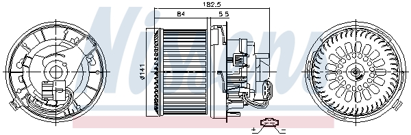 Nissens Kachelventilator 87261