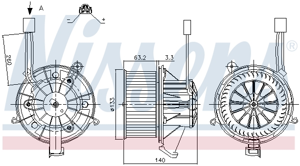 Nissens Kachelventilator 87264