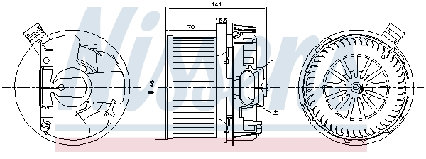 Nissens Kachelventilator 87267