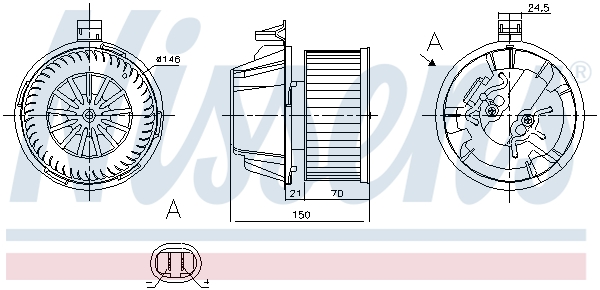 Nissens Kachelventilator 87269