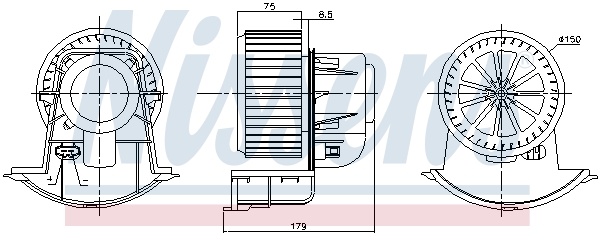 Nissens Kachelventilator 87271