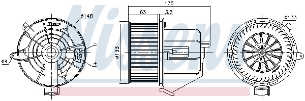 Nissens Kachelventilator 87293