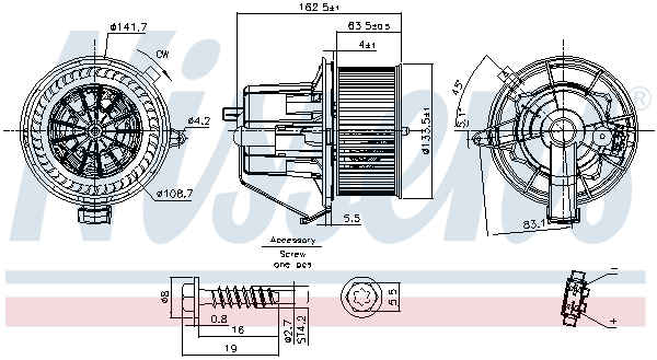 Nissens Kachelventilator 87294