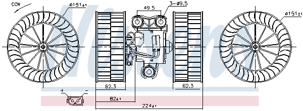 Nissens Kachelventilator 87340