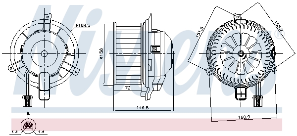 Nissens Kachelventilator 87346