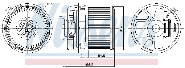 Nissens Kachelventilator 87351