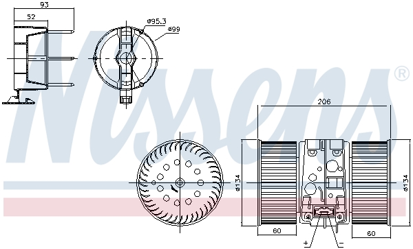 Nissens Kachelventilator 87356