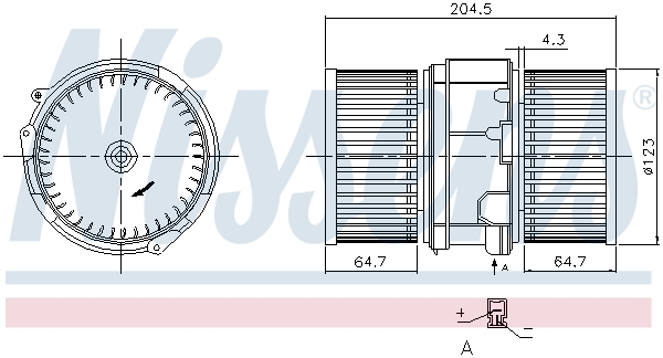 Nissens Kachelventilator 87357