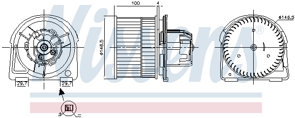 Nissens Kachelventilator 87382