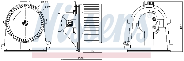 Nissens Kachelventilator 87386