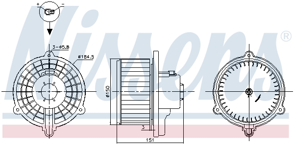 Nissens Kachelventilator 87388