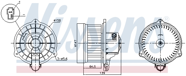 Nissens Kachelventilator 87390