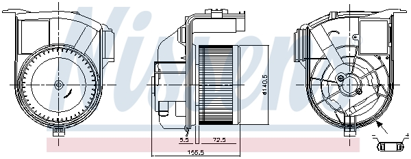 Nissens Kachelventilator 87393