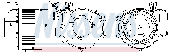 Nissens Kachelventilator 87395