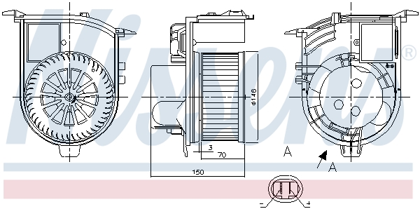 Nissens Kachelventilator 87398