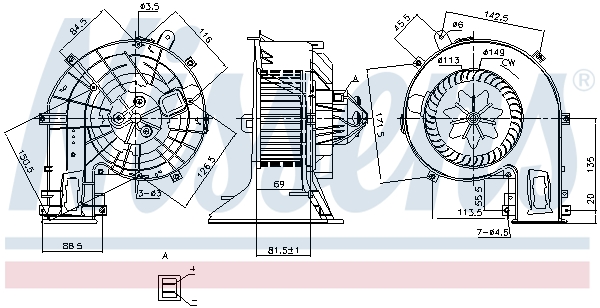 Nissens Kachelventilator 87401