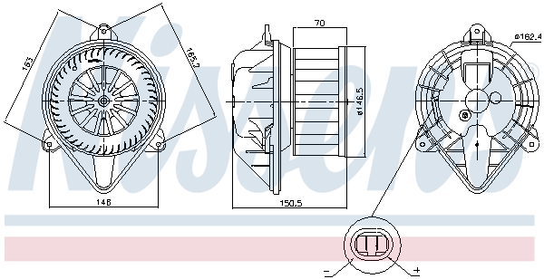 Nissens Kachelventilator 87403