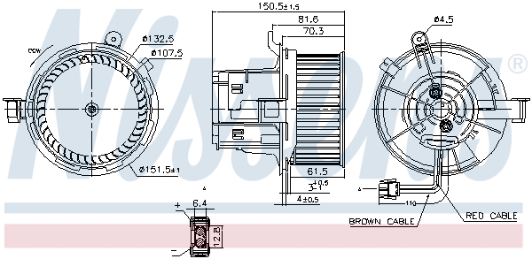 Nissens Kachelventilator 87406