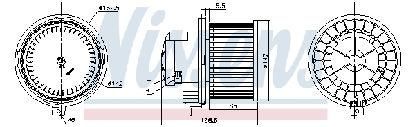 Nissens Kachelventilator 87415