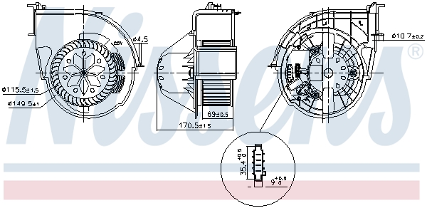 Nissens Interieurventilatie 87416