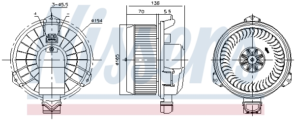 Nissens Kachelventilator 87419