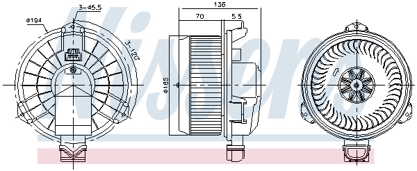 Nissens Kachelventilator 87420