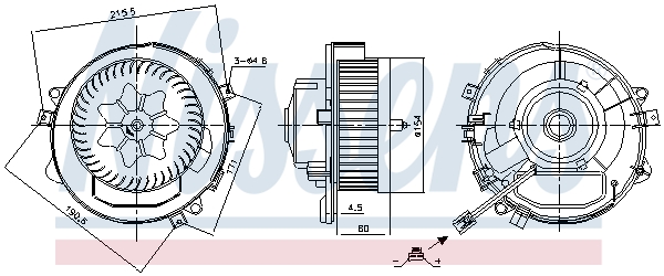 Nissens Kachelventilator 87424