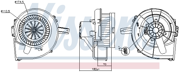 Nissens Kachelventilator 87435