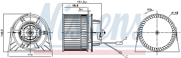 Nissens Kachelventilator 87443