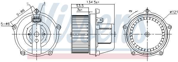 Nissens Kachelventilator 87444