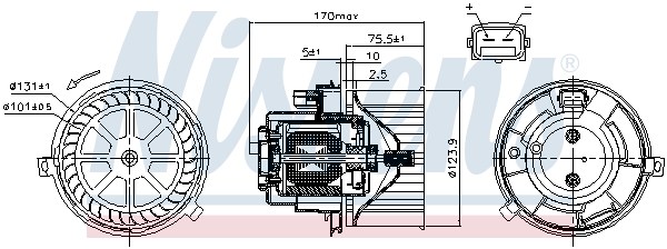 Nissens Kachelventilator 87446