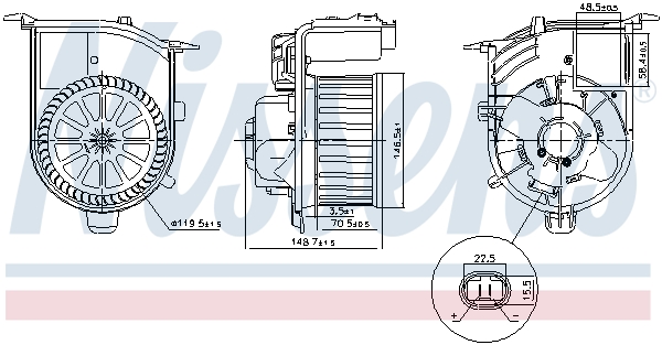 Nissens Kachelventilator 87449