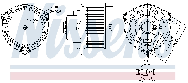 Kachelventilator Nissens 87454