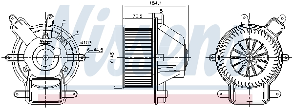 Nissens Kachelventilator 87464