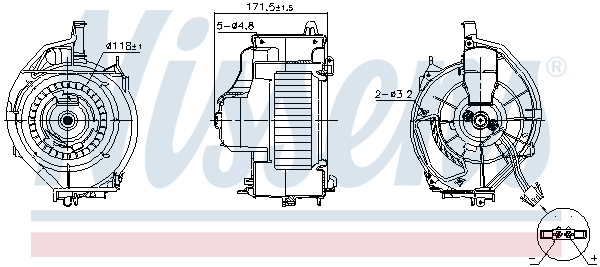 Kachelventilator Nissens 87478