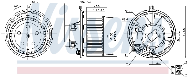 Nissens Kachelventilator 87480