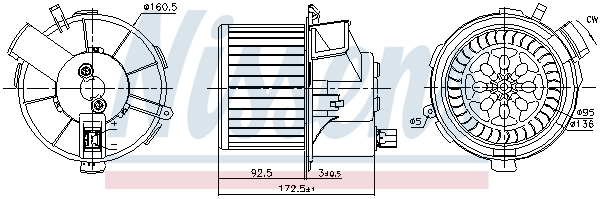 Nissens Kachelventilator 87483