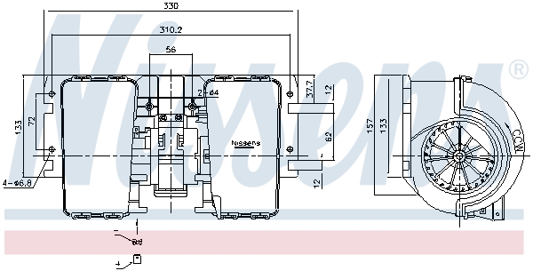 Nissens Kachelventilator 87486