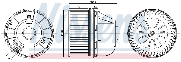 Nissens Kachelventilator 87492